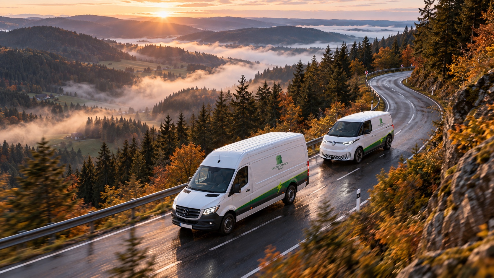Servicefahrzeuge im Schwarzwald